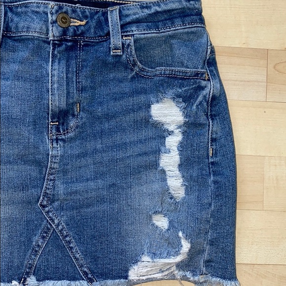 Ripped Denim Skirt - Picture 3 of 3